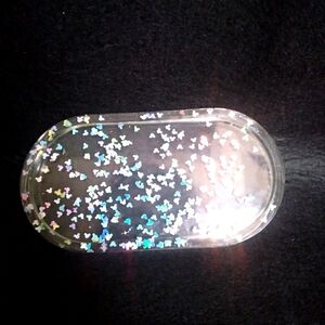 Clear Mickey mouse confetti resin tray